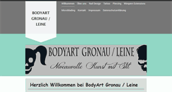 Desktop Screenshot of bodyart-gronauleine.de